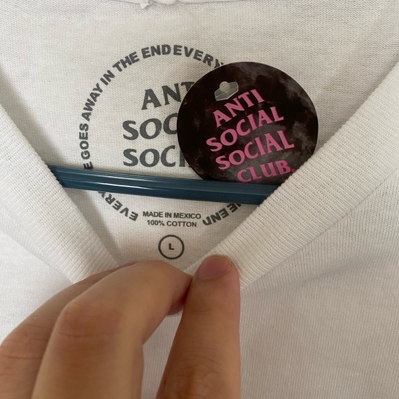 Anti Social Social Club Logo Tee SS20 - Picture 4 of 5